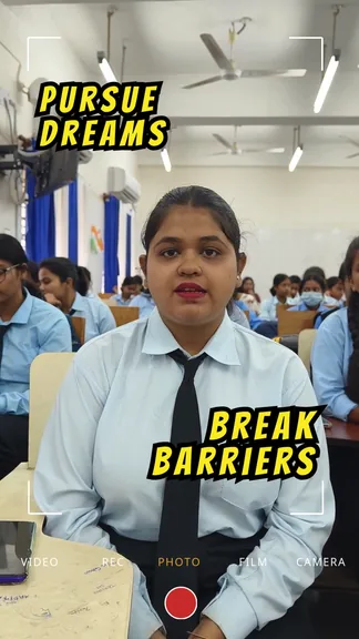 Still from a project video: "Pursue dreams, break barriers"